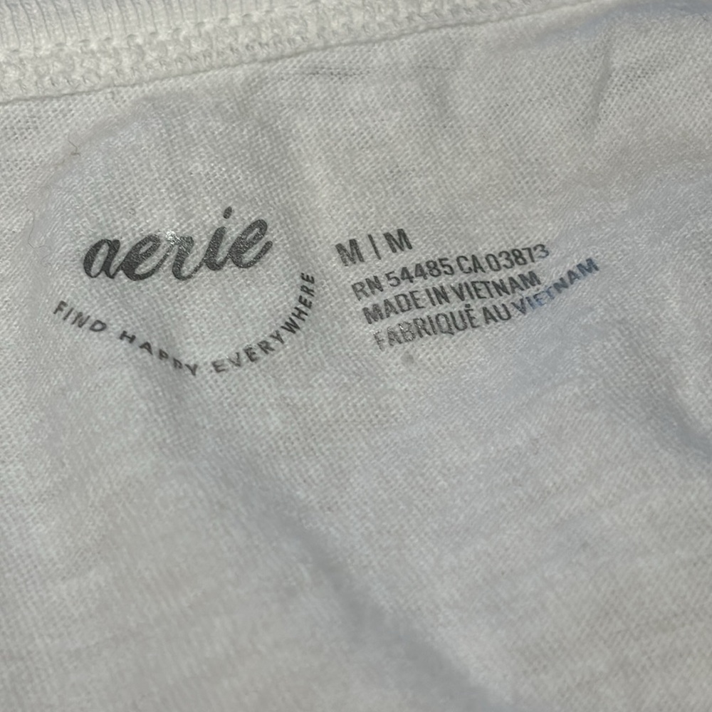 NWT Aerie Bubble Sleeve T-shirt Top - Picture 3 of 5